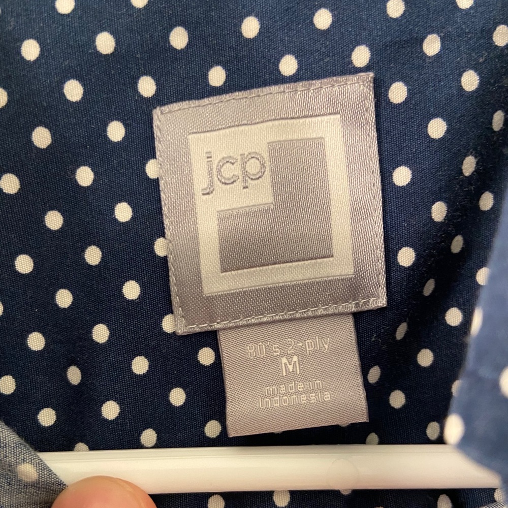 Polka Dot Jcp Button Down - image 3